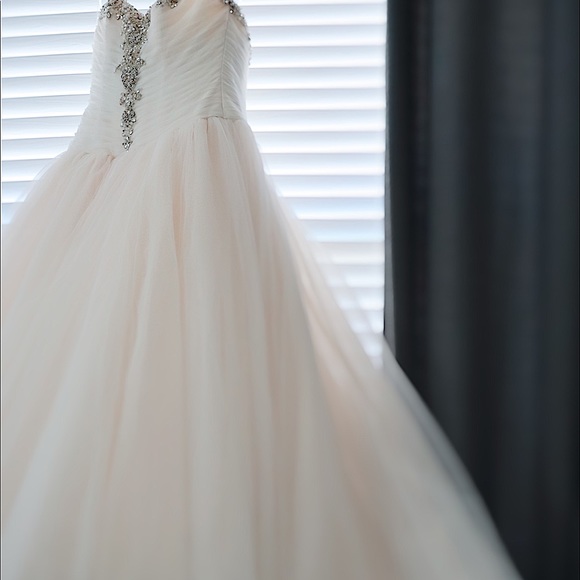 Rhinestone Ballgown Wedding Dress Size 10 …